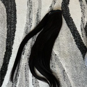 Wrap around ponytail 16 inches! 100% human hair! Off black